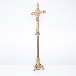 Krzyż ołtarzowy mosiężny 105 cm